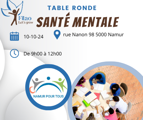 Affiche table ronde santé mentale